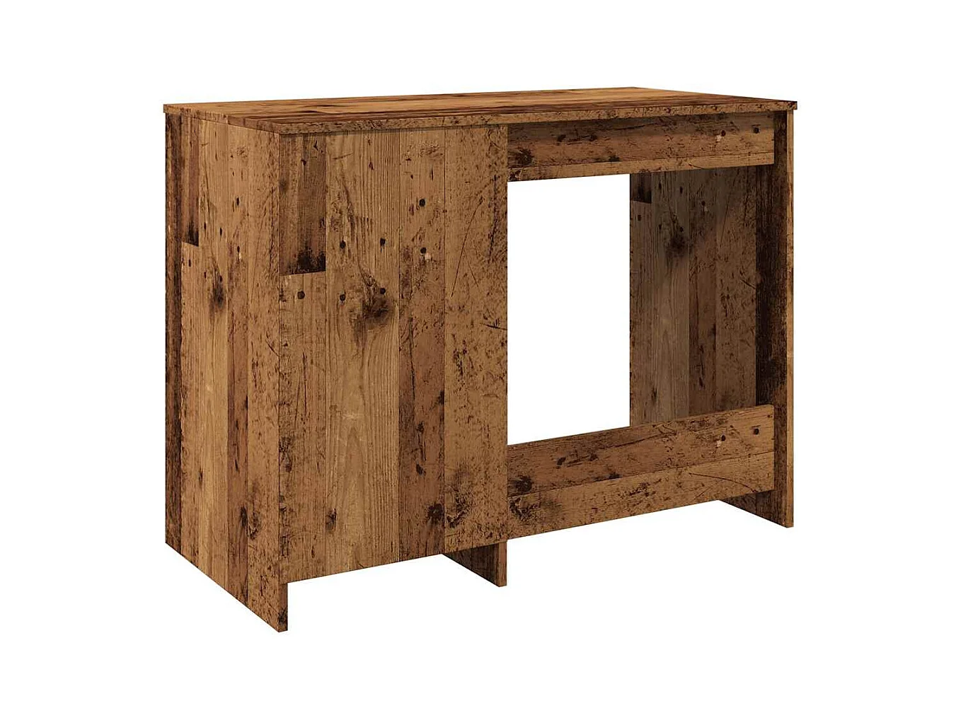 Bureau vieux bois 100x50x76 cm bois d'ingénierie
