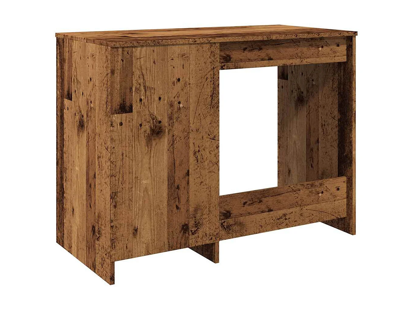 Bureau vieux bois 100x50x76 cm bois d'ingénierie