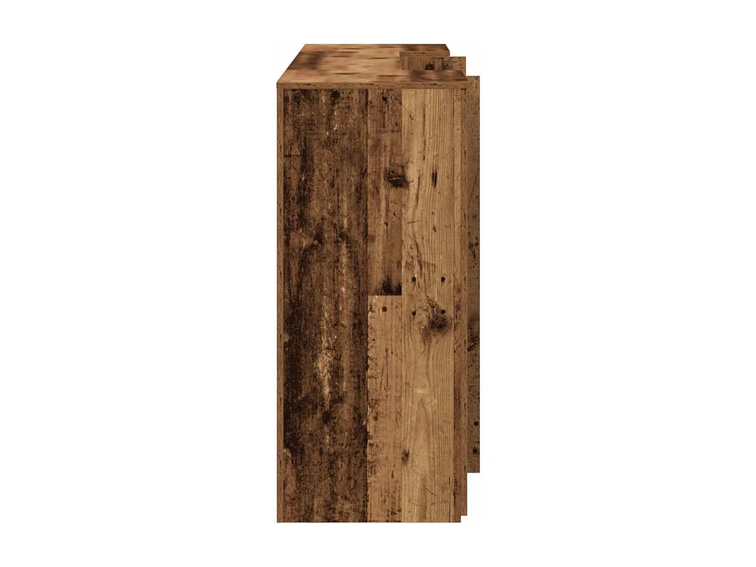 Bureau de réception vieux bois 200x50x103,5cm bois d'ingénierie