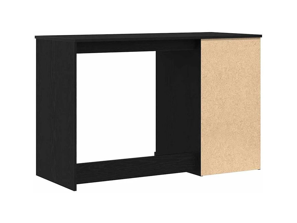 Bureau avec porte Chêne noir 50 x 115 x 75 cm Bois d'ingénierie