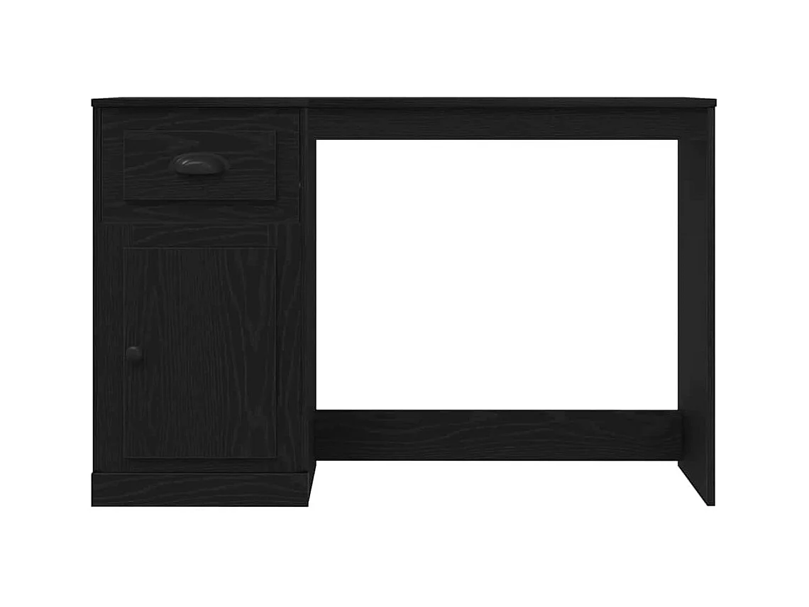 Bureau avec porte Chêne noir 50 x 115 x 75 cm Bois d'ingénierie