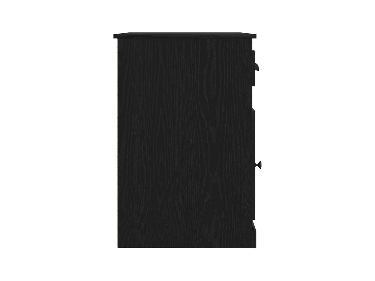 Bureau avec porte Chêne noir 50 x 115 x 75 cm Bois d'ingénierie