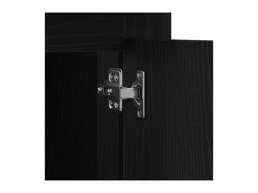 Bureau avec porte Chêne noir 50 x 115 x 75 cm Bois d'ingénierie