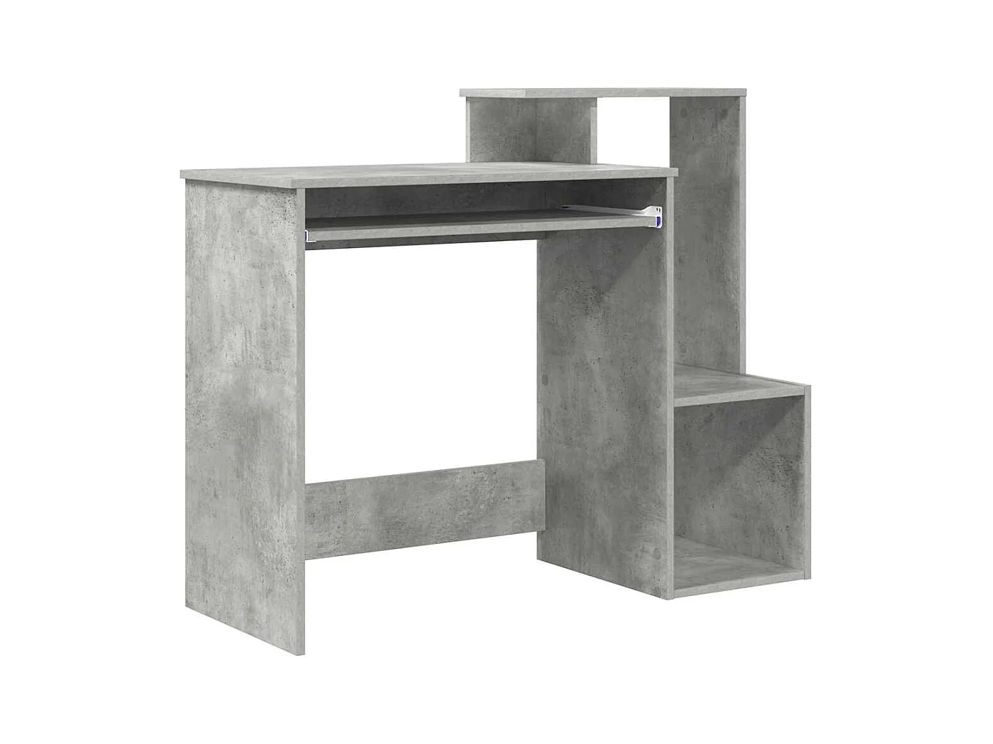 Bureau Gris béton 106 x 40 x 88.5 cm Bois d'ingénierie