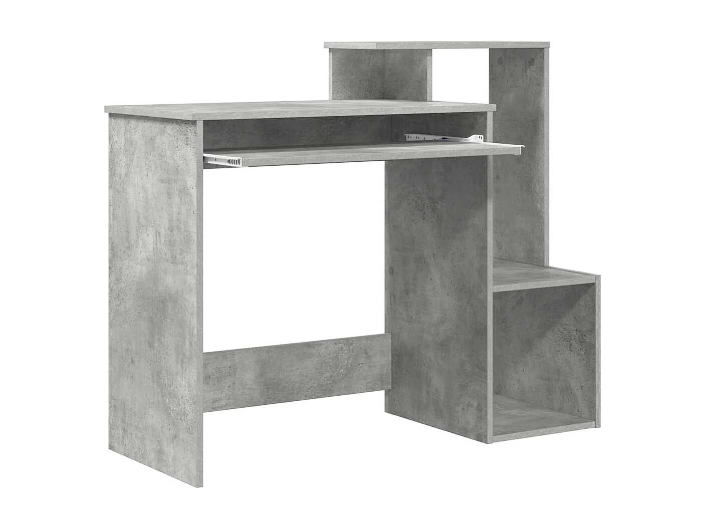 Bureau Gris béton 106 x 40 x 88.5 cm Bois d'ingénierie