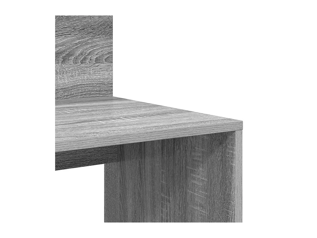 Bureau avec rangement Sonoma gris 90 x 48 x 101,5 cm