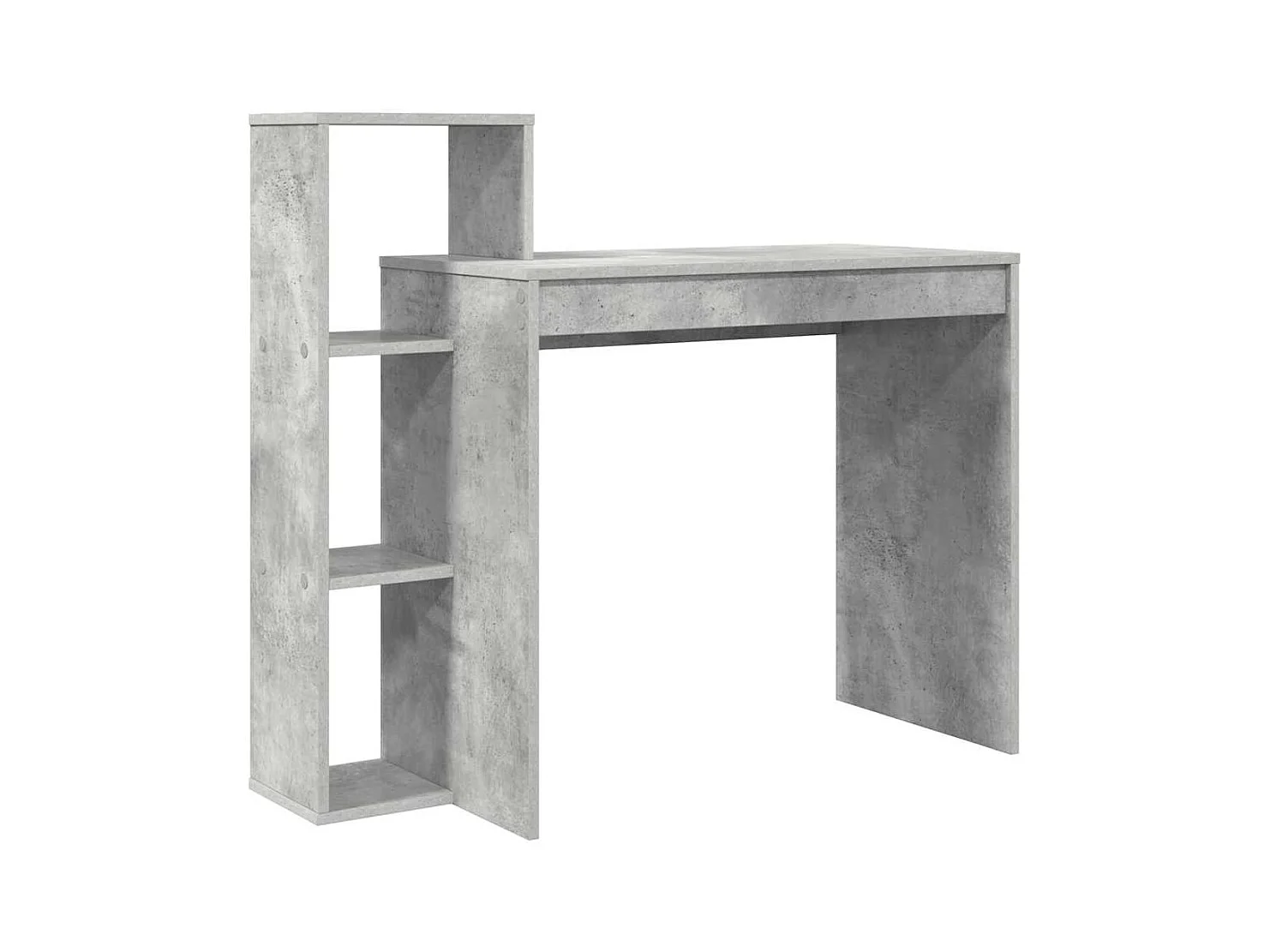 Bureau Gris béton 100 x 40 x 90 cm Bois d'ingénierie