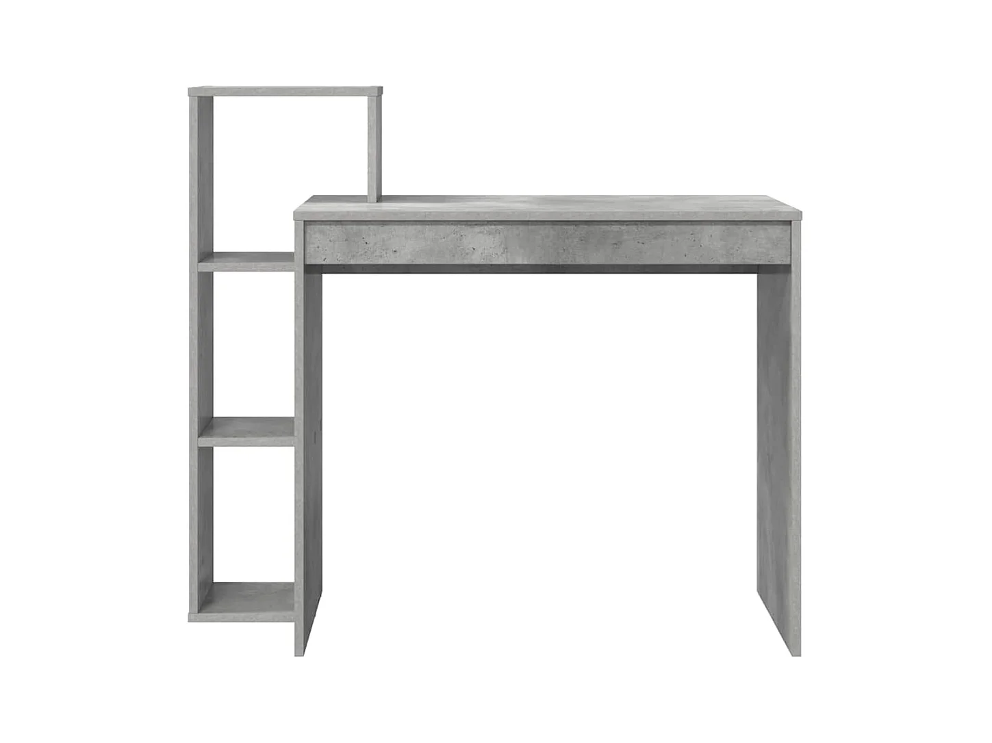 Bureau Gris béton 100 x 40 x 90 cm Bois d'ingénierie