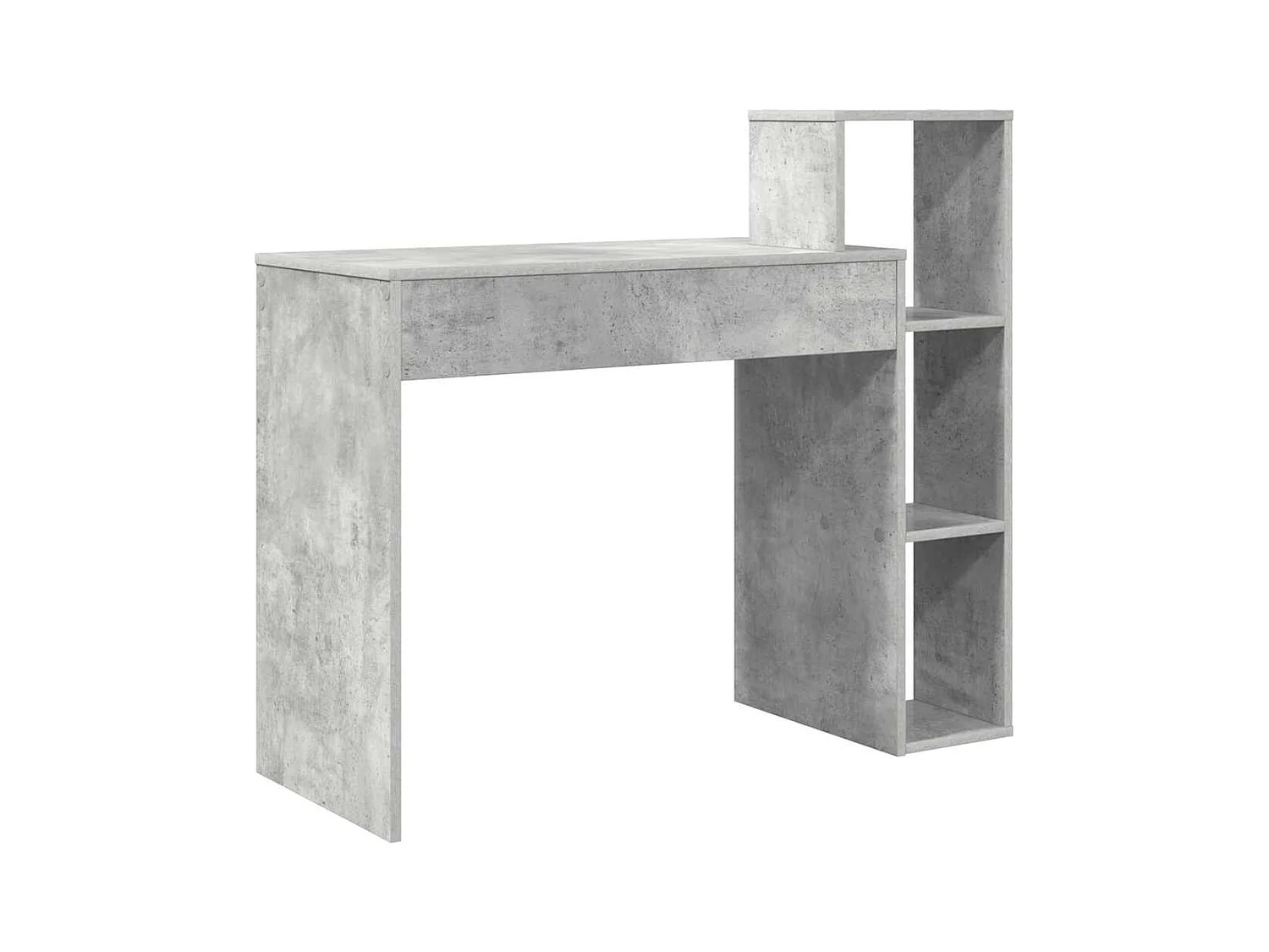 Bureau Gris béton 100 x 40 x 90 cm Bois d'ingénierie