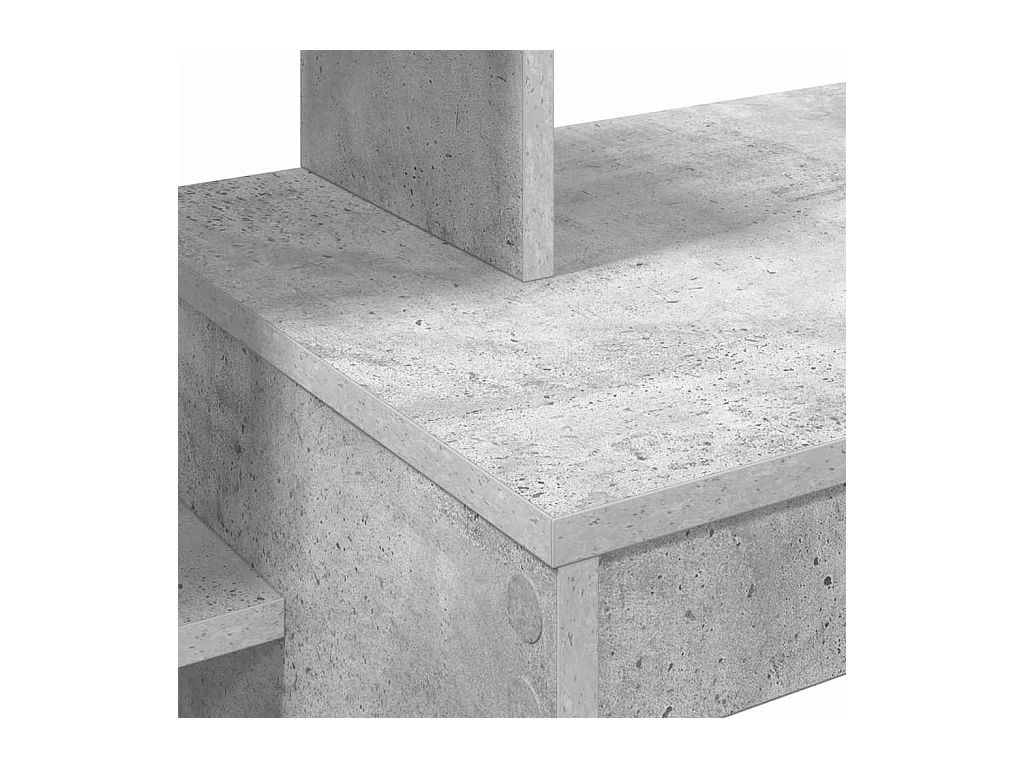 Bureau Gris béton 100 x 40 x 90 cm Bois d'ingénierie