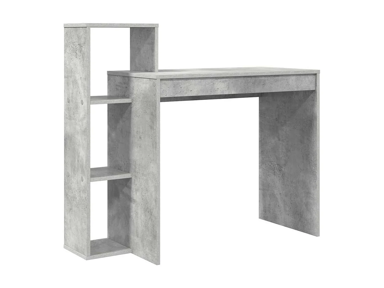 Bureau Gris béton 100 x 40 x 90 cm Bois d'ingénierie