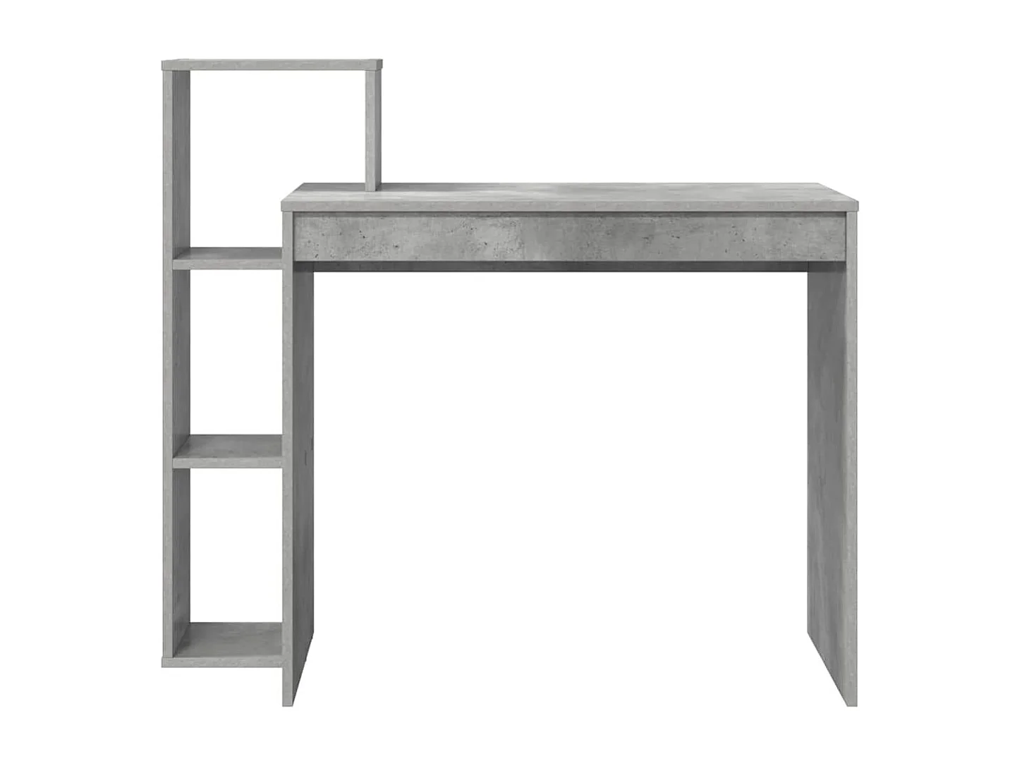 Bureau Gris béton 100 x 40 x 90 cm Bois d'ingénierie