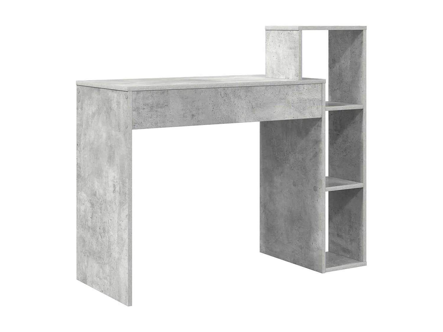 Bureau Gris béton 100 x 40 x 90 cm Bois d'ingénierie