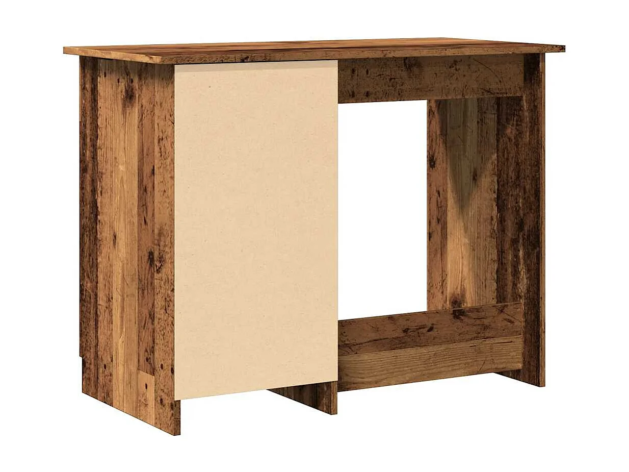 Bureau vieux bois 100x50x76 cm bois d'ingénierie