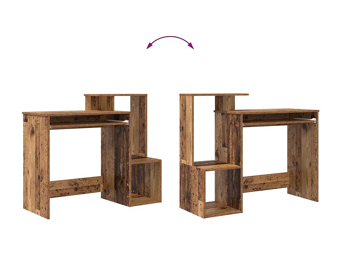 Bureau Bois ancien 106 x 40 x 88.5 cm Bois d'ingénierie