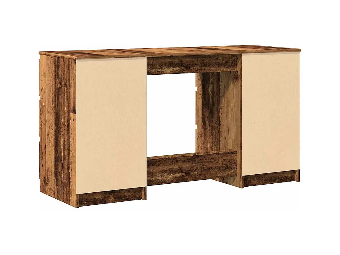 Bureau vieux bois 140x50x77 cm bois d'ingénierie