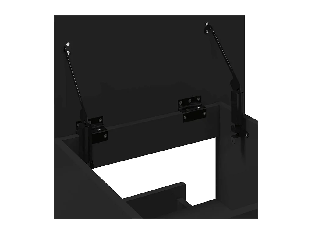 Pupitre et roues et tiroir noir 55x55x107 cm bois d'ingénierie