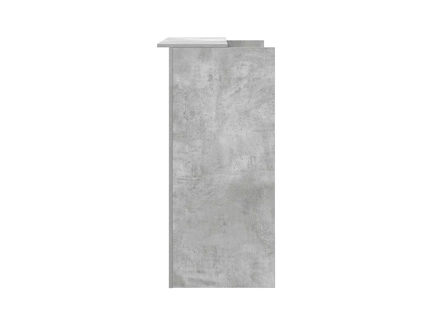 Bureau de réception gris béton 100x50x103,5cm bois d'ingénierie