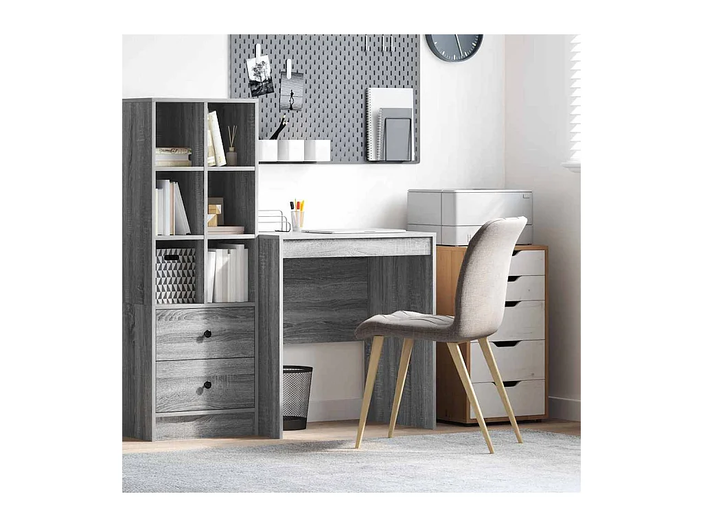 Bureau Sonoma gris 70 x 50 x 76 cm Bois d'ingénierie