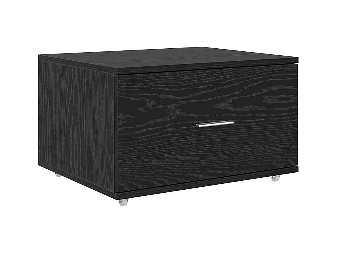 Bureau Chêne noir 131,5 x 50 x 106,5 cm Bois d'ingénierie