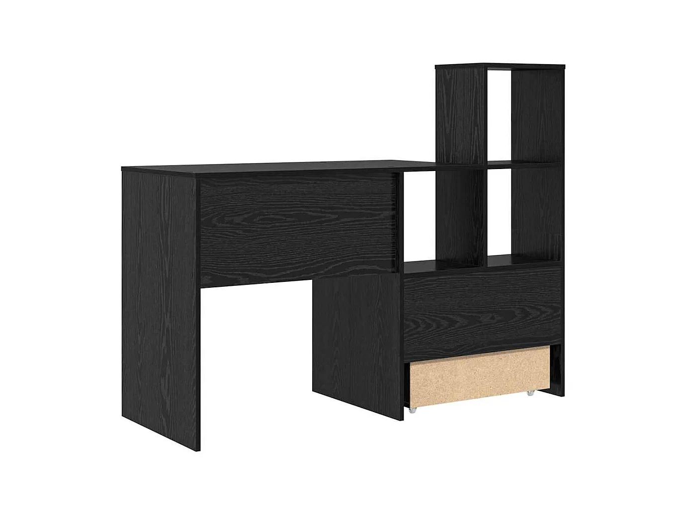 Bureau Chêne noir 131,5 x 50 x 106,5 cm Bois d'ingénierie