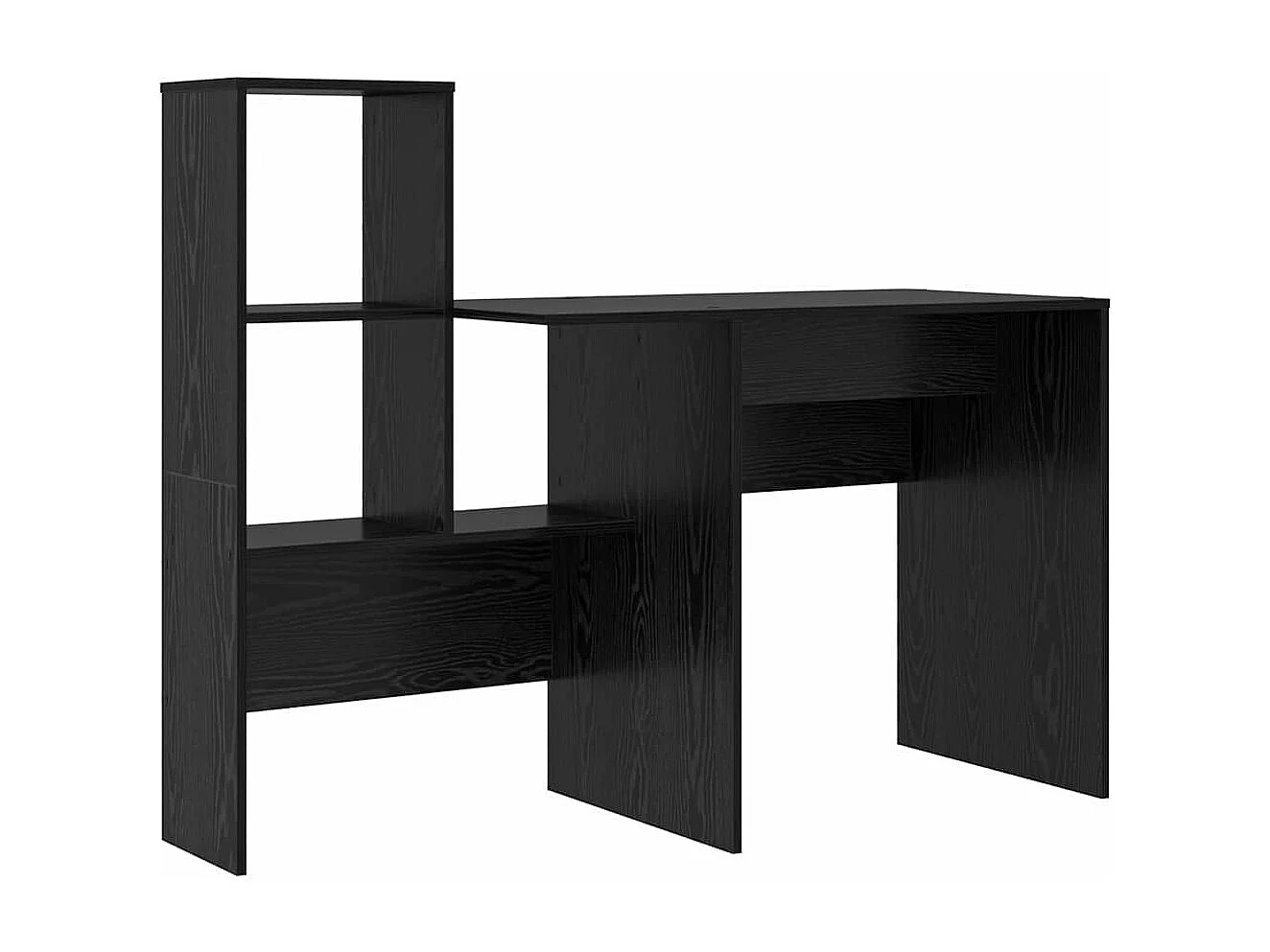 Bureau Chêne noir 131,5 x 50 x 106,5 cm Bois d'ingénierie