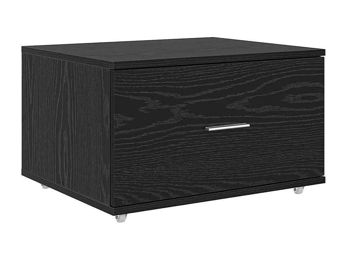 Bureau Chêne noir 131,5 x 50 x 106,5 cm Bois d'ingénierie