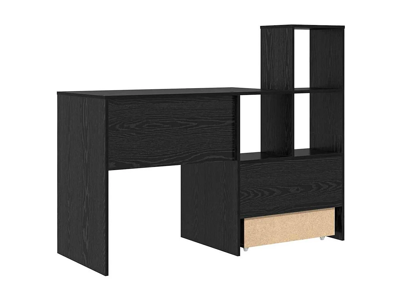 Bureau Chêne noir 131,5 x 50 x 106,5 cm Bois d'ingénierie