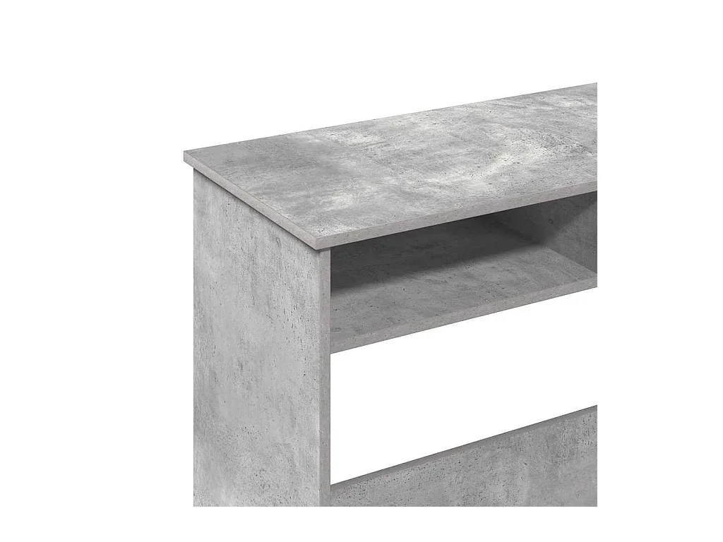 Bureau Gris béton 80x40x75 cm Aggloméré