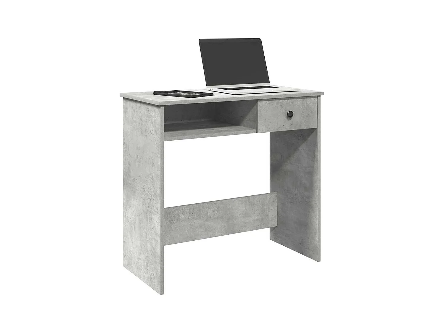 Bureau Gris béton 80x40x75 cm Aggloméré