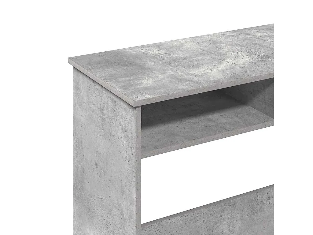 Bureau Gris béton 80x40x75 cm Aggloméré