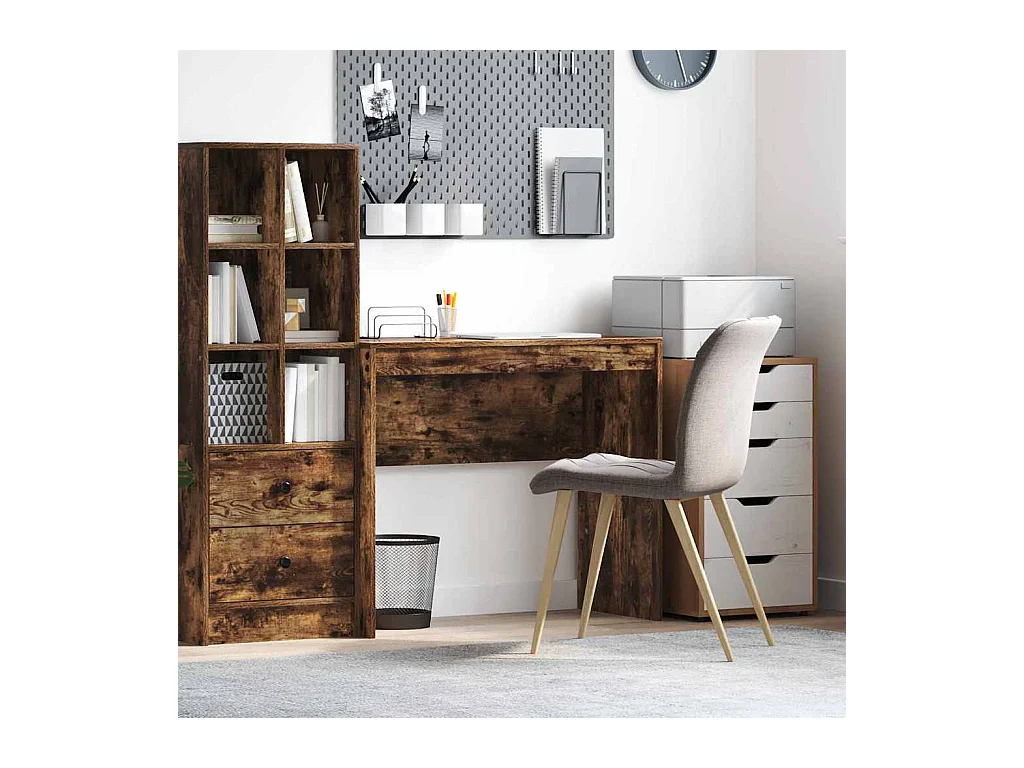 Bureau Chêne fumé 90 x 40 x 76 cm Bois d'ingénierie