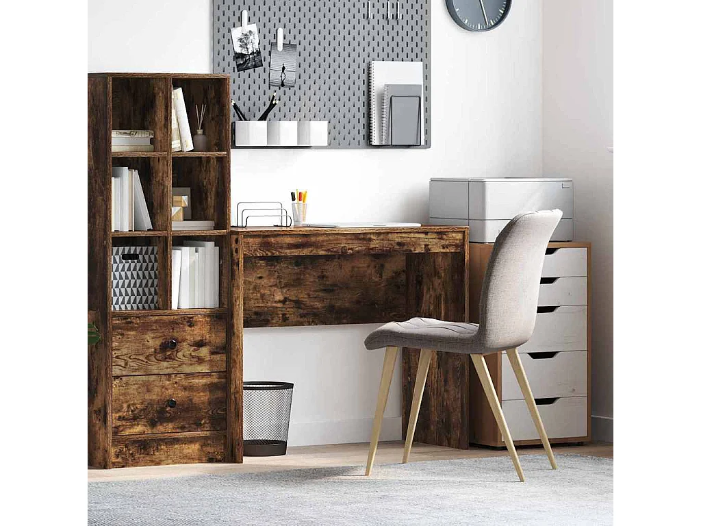 Bureau Chêne fumé 90 x 40 x 76 cm Bois d'ingénierie