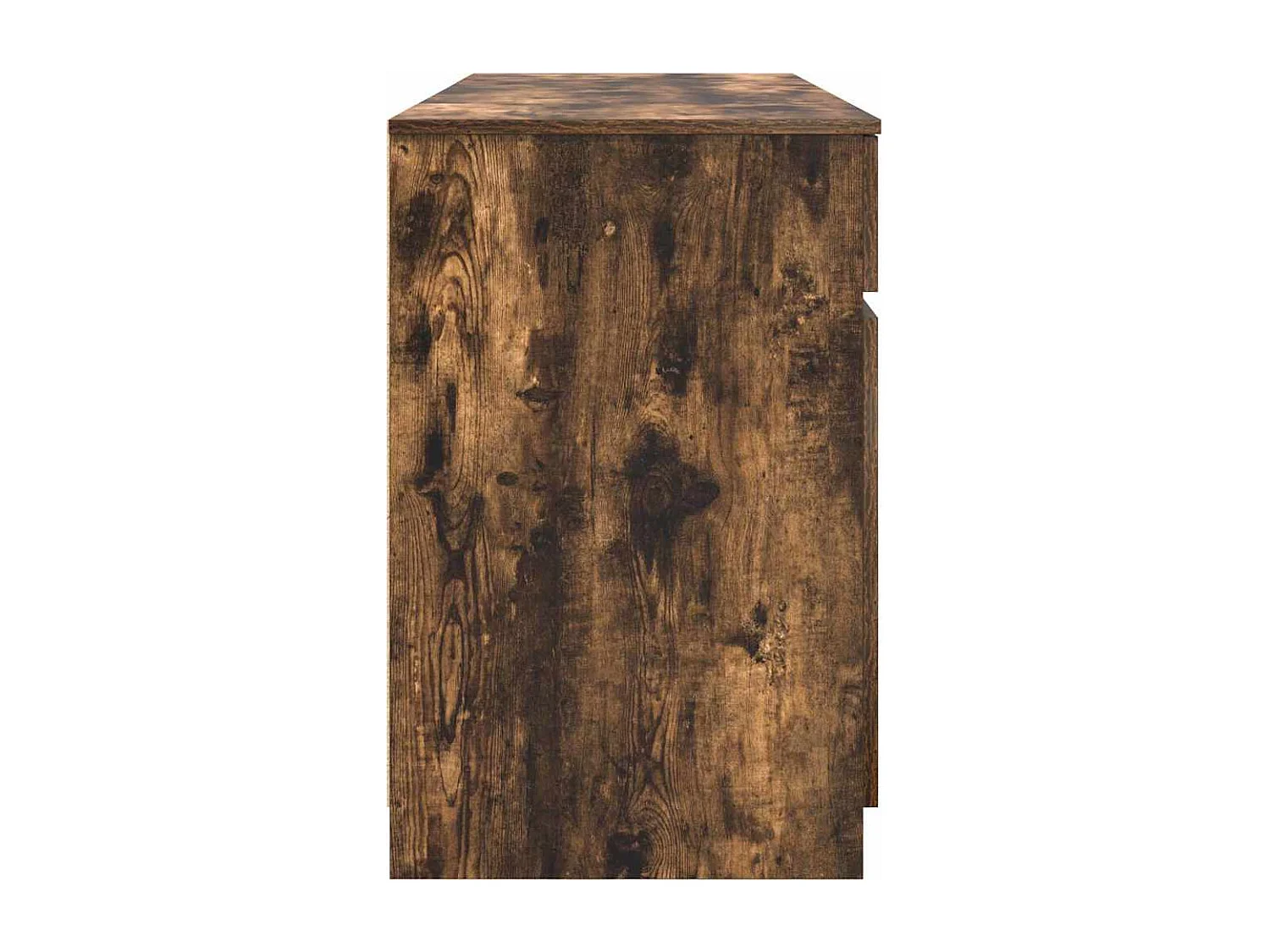 Bureau avec porte Chêne fumé 140 x 49 x 76 cm Bois d'ingénierie