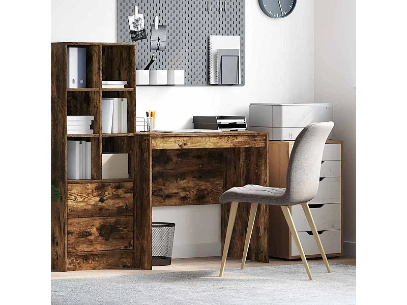 Bureau Gerookt eiken 80 x 50 x 76 cm Bewerkt hout