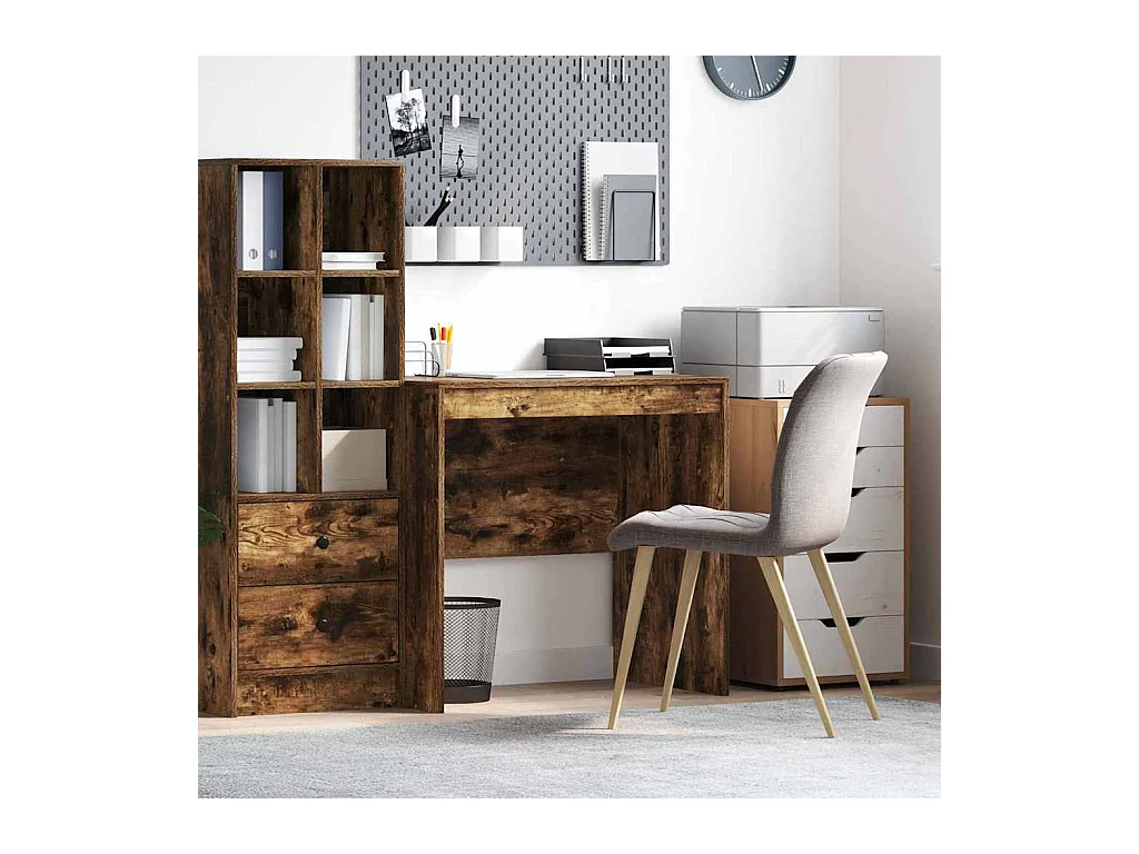 Bureau Chêne fumé 80 x 50 x 76 cm Bois d'ingénierie