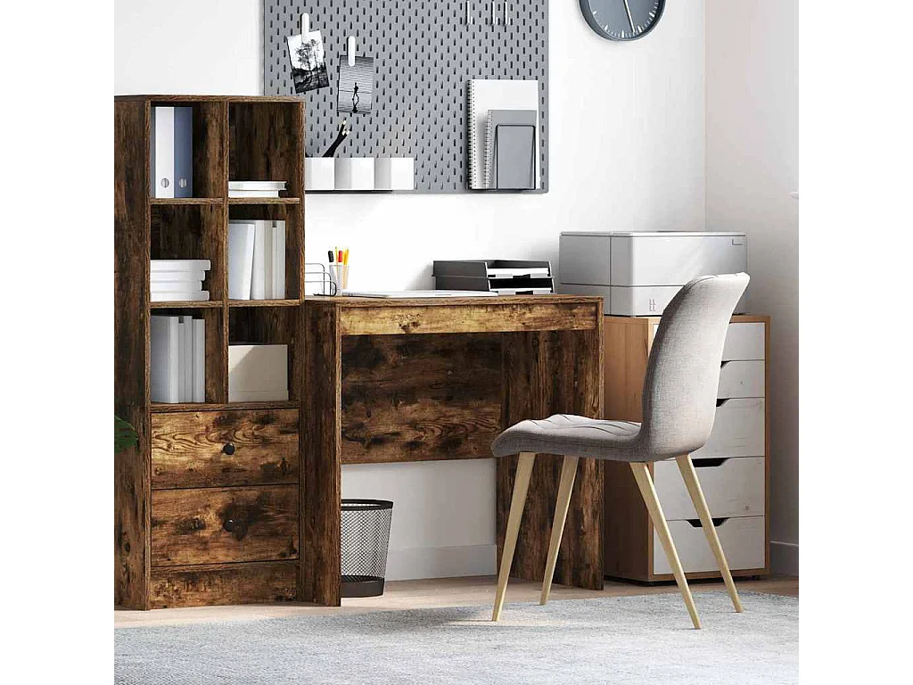 Bureau Chêne fumé 80 x 50 x 76 cm Bois d'ingénierie