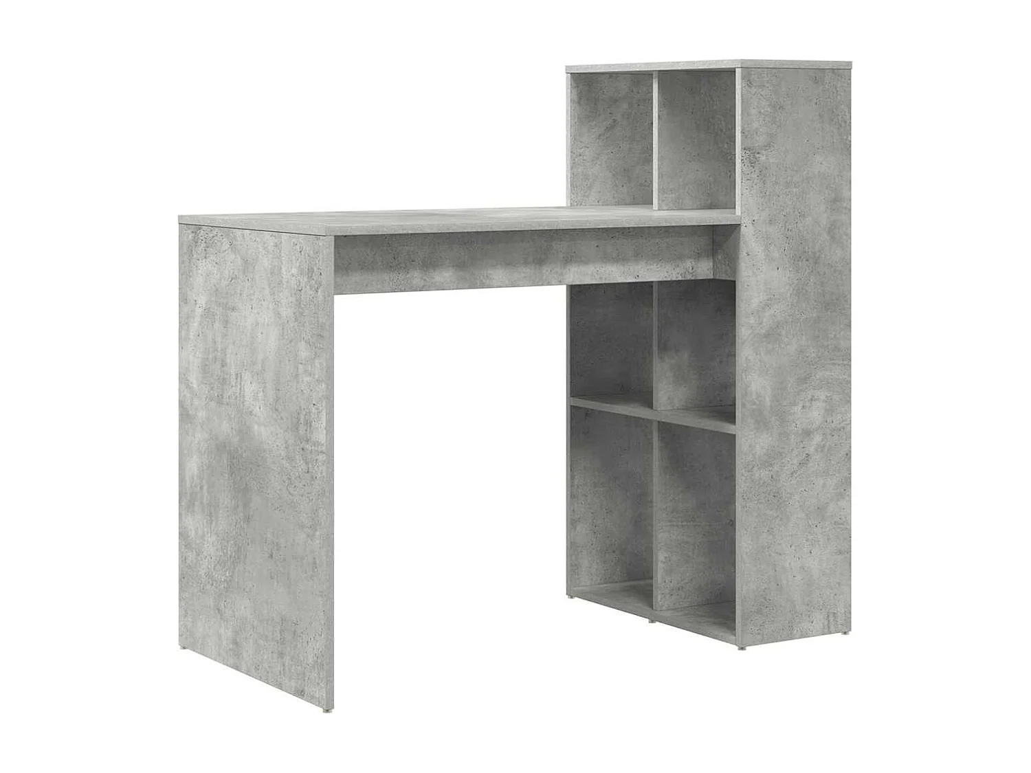 Bureau Gris béton 108 x 55 x 103,5 cm Bois d'ingénierie