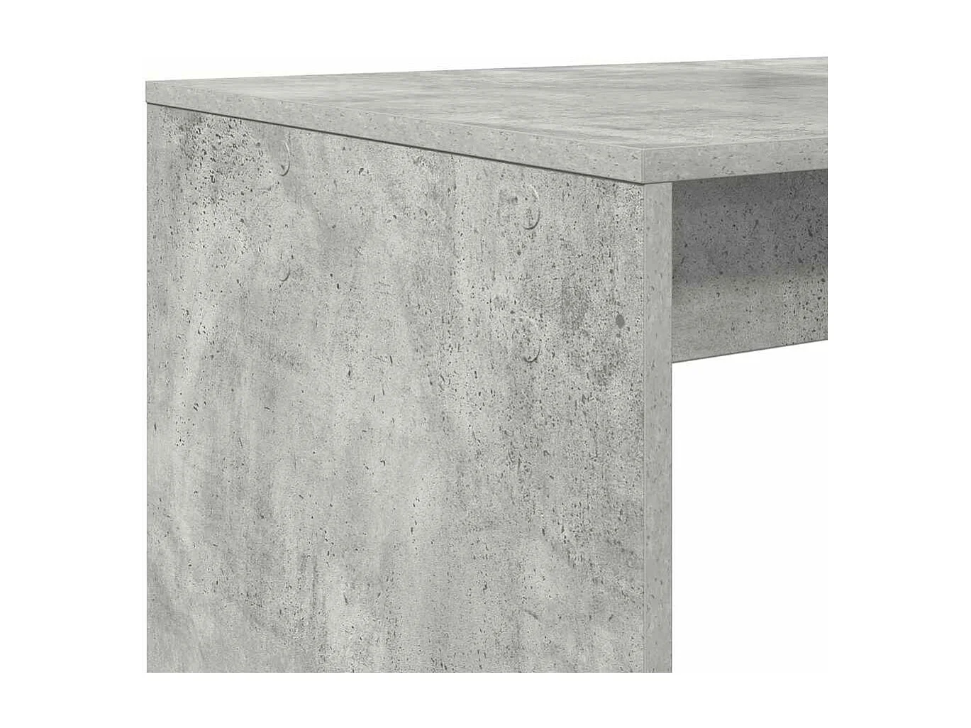 Bureau Gris béton 108 x 55 x 103,5 cm Bois d'ingénierie