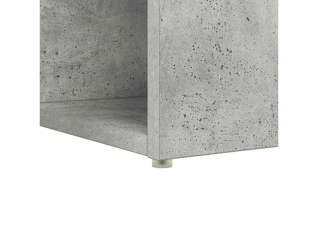 Bureau Gris béton 108 x 55 x 103,5 cm Bois d'ingénierie