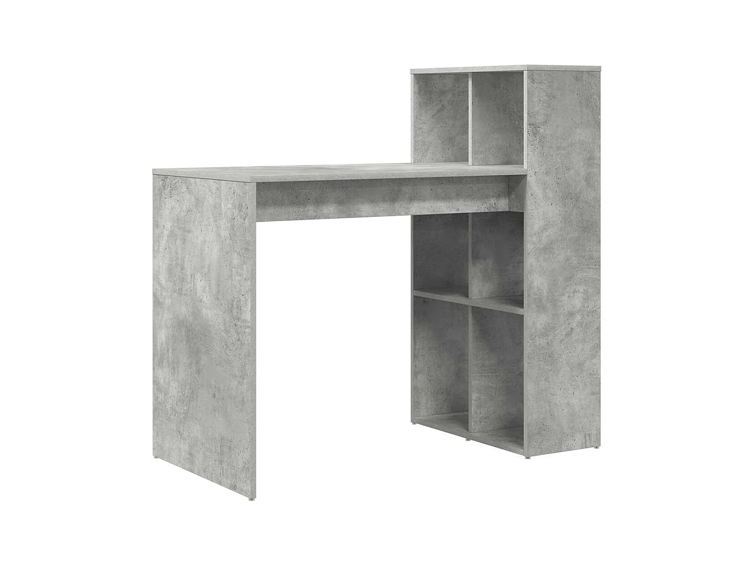 Bureau Gris béton 108 x 55 x 103,5 cm Bois d'ingénierie