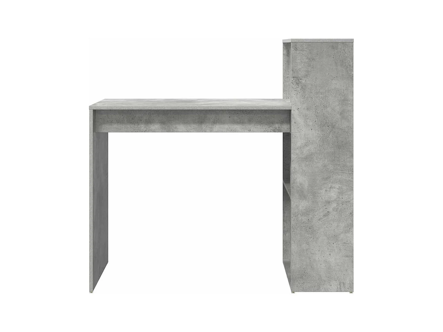 Bureau Gris béton 108 x 55 x 103,5 cm Bois d'ingénierie