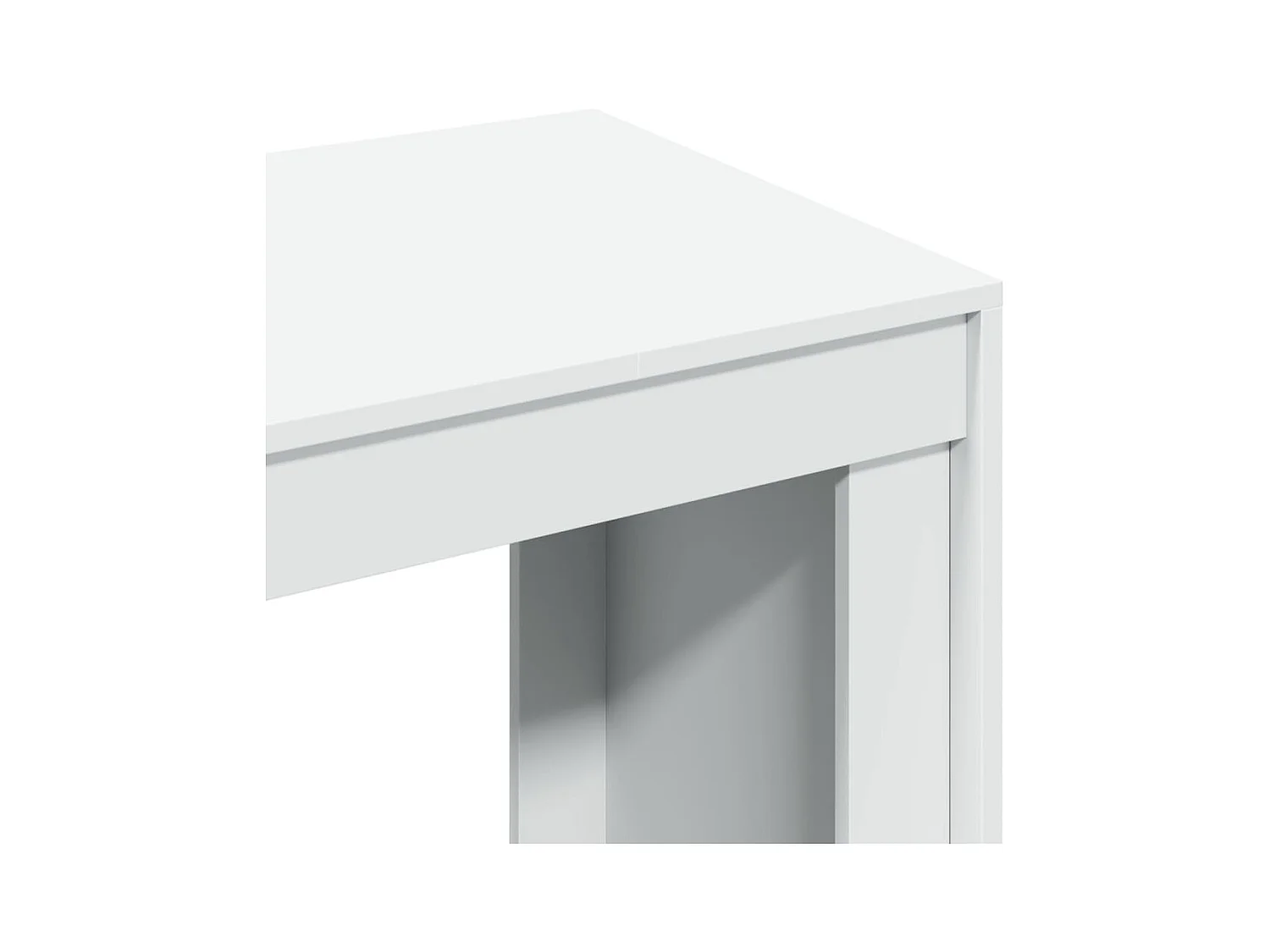 Bureau blanc 123,5x73,5x75 cm bois d'ingénierie