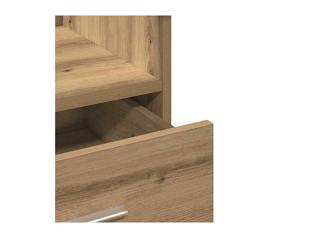 Podium chêne artisanal 55 x 55 x 107 cm Bois d'ingénierie