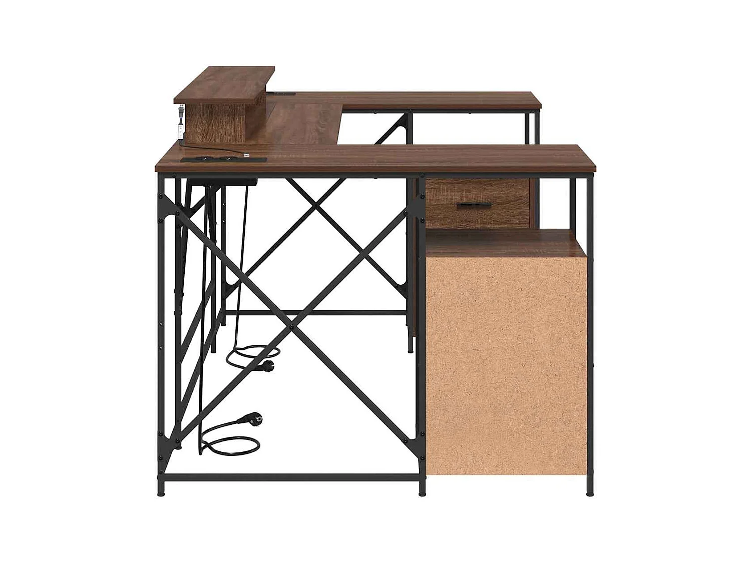 Bureau Chêne marron 182 x 101 x 87.5 cm Bois d'ingénierie