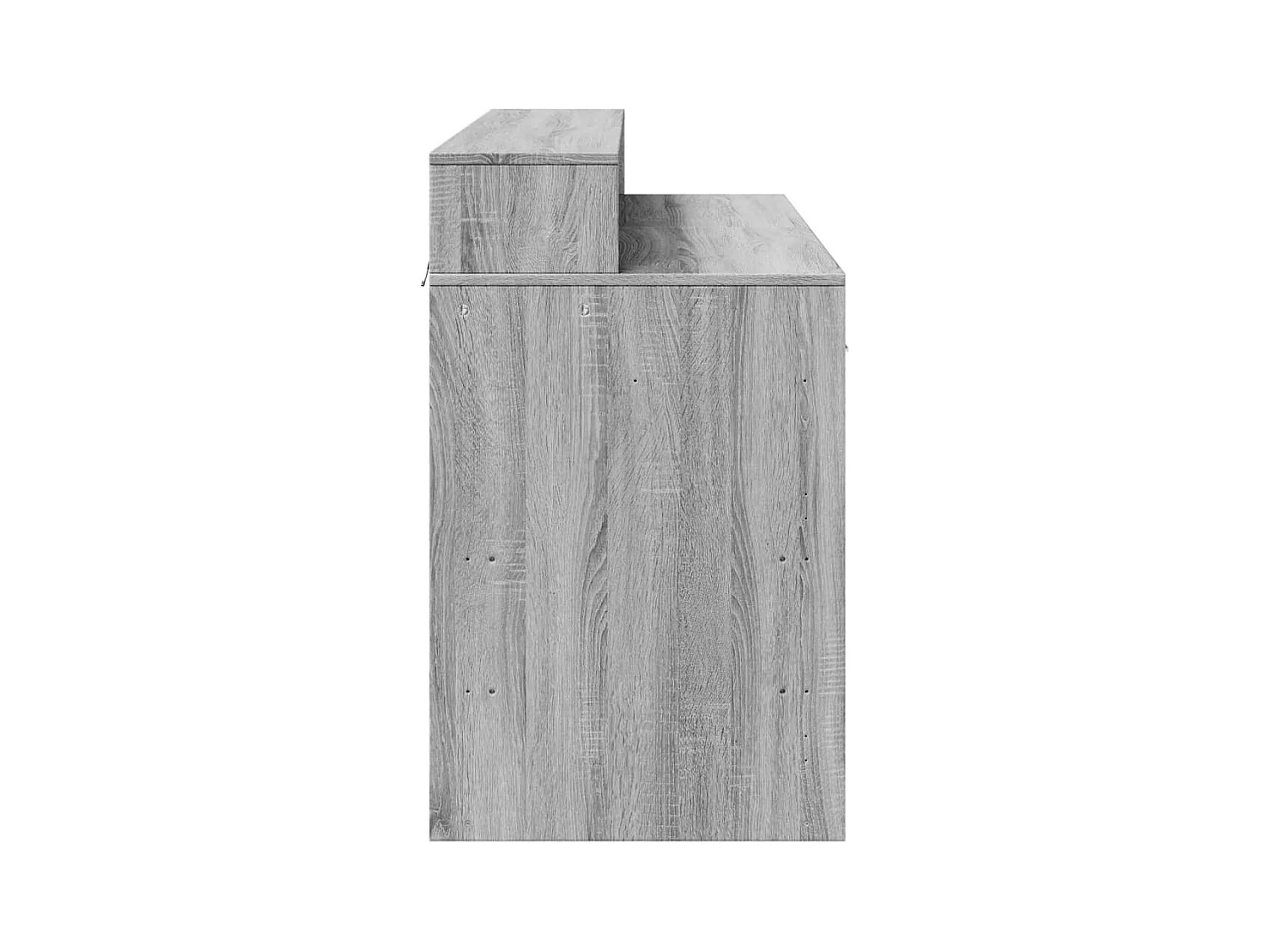 Bureau et lumières LED sonoma gris 120x55x91cm bois ingénierie