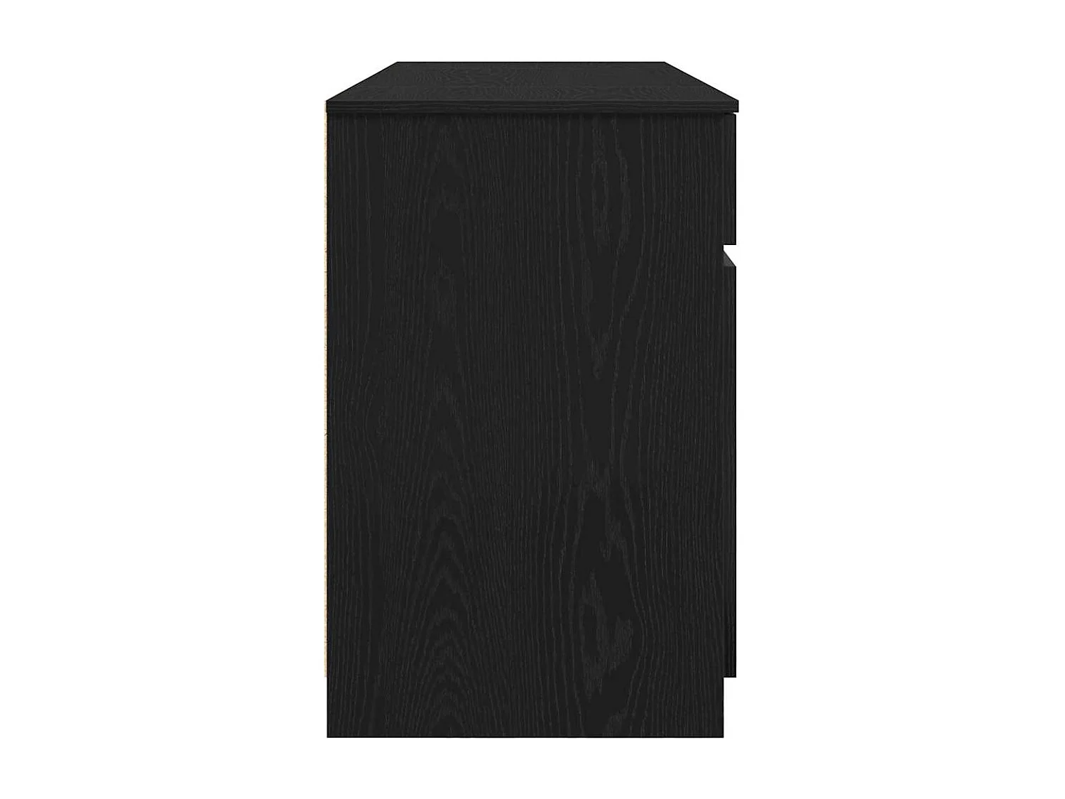 Bureau avec porte Chêne noir 140 x 49 x 76 cm Bois d'ingénierie