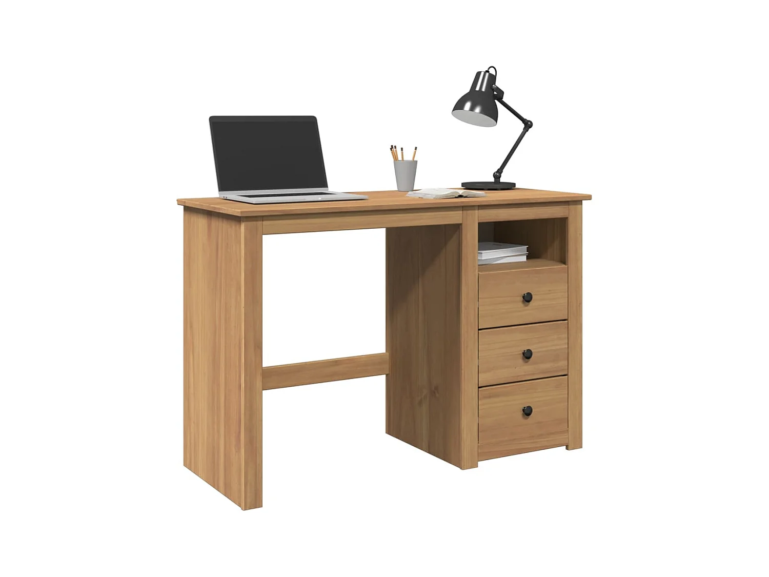 Bureau Panama 112x45x75 cm bois massif de pin