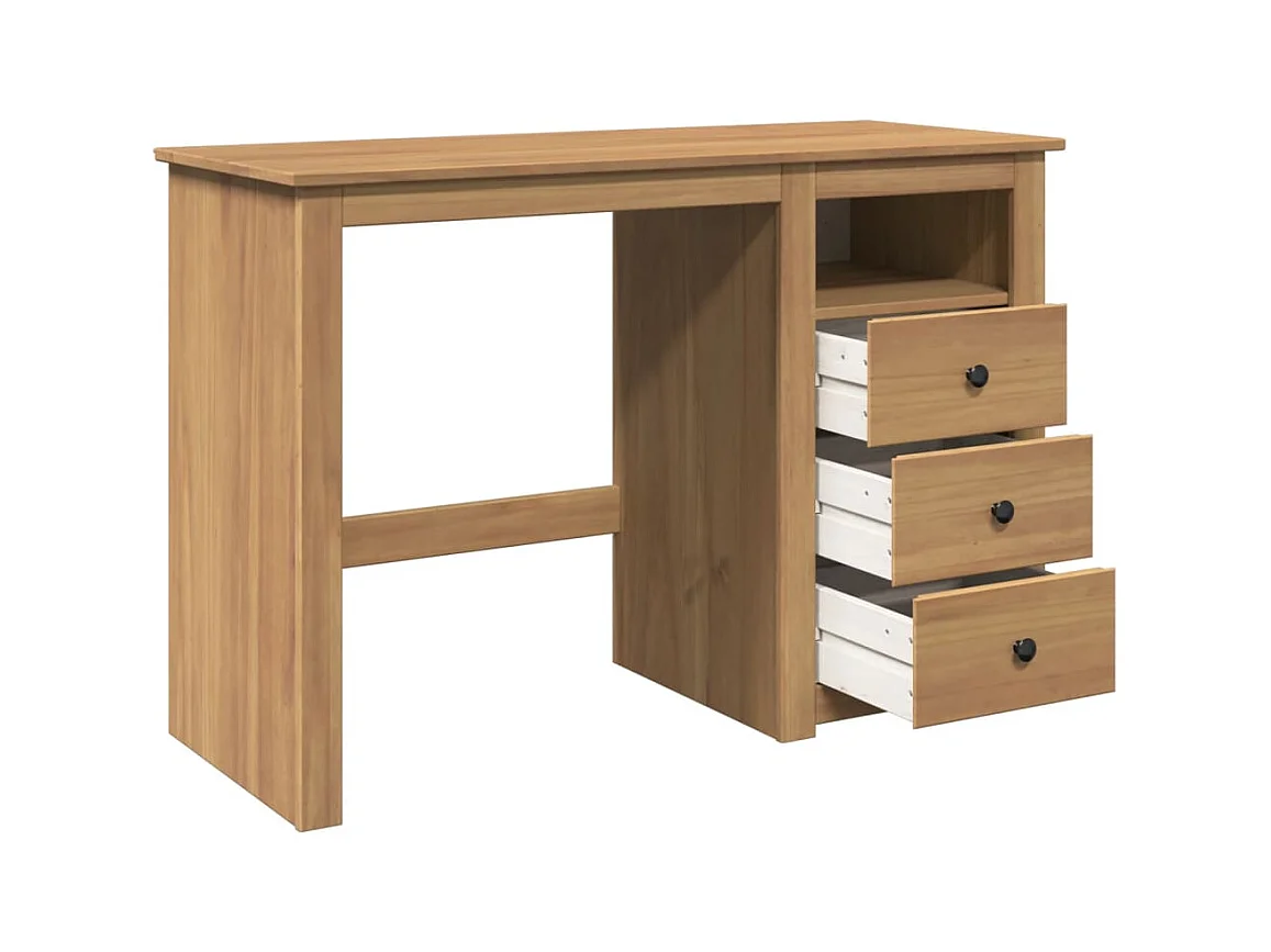 Bureau Panama 112x45x75 cm bois massif de pin
