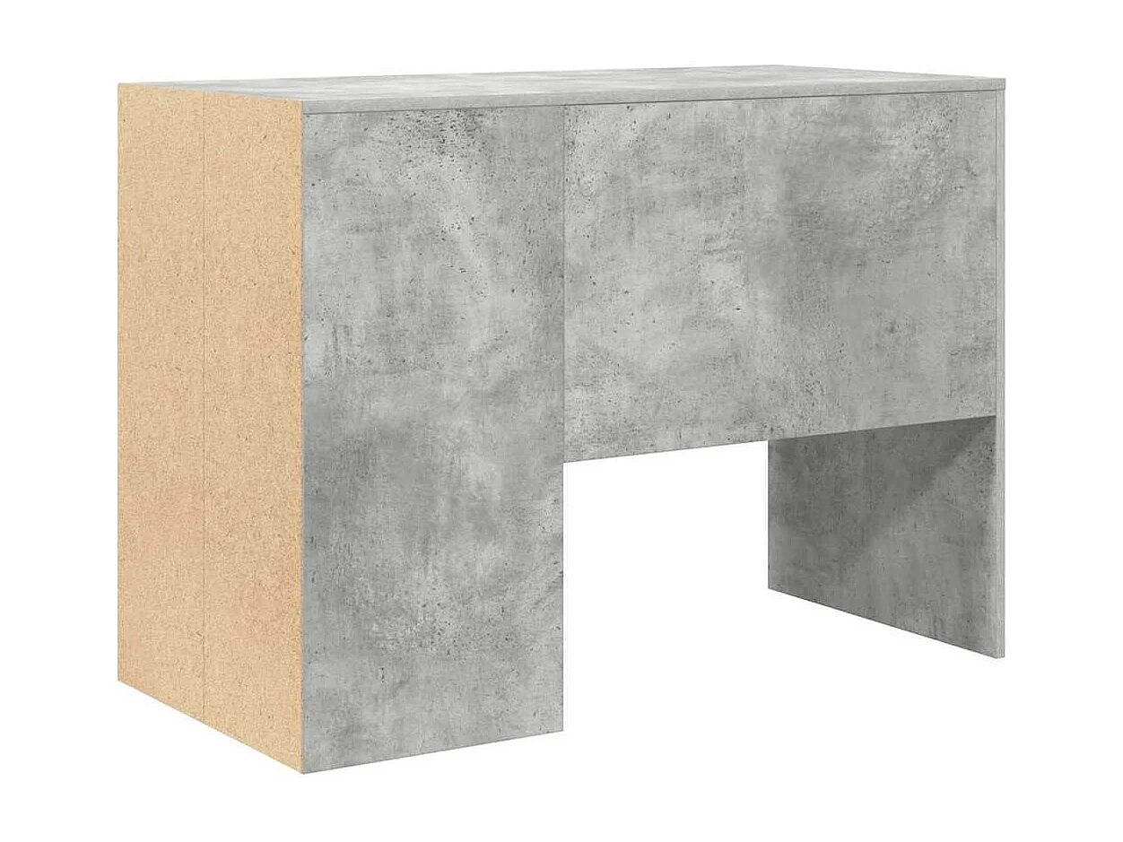 Bureau Gris béton 102 x 50 x 75 cm Bois d'ingénierie